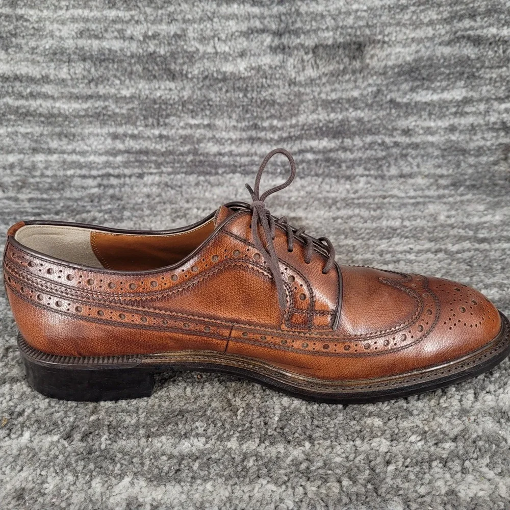 Imperial Grade Regal Wing Tip Brogue Brown Leather‎ Oxford USA Mens 7.5